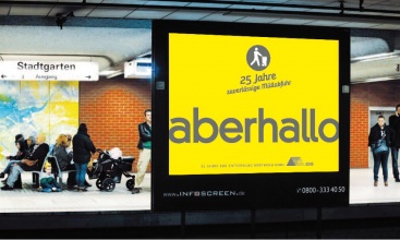 Kampagne 25 Jahre EDG - Präsentation Citylight quer - aberhallo