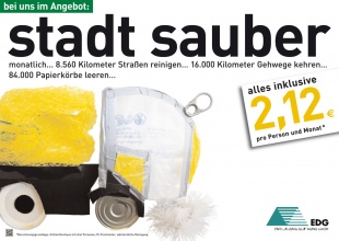 edg Kampagne Stadt sauber